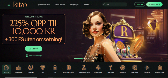 Er Ritzo Casino trygt? En ærlig omtale for norske spillere